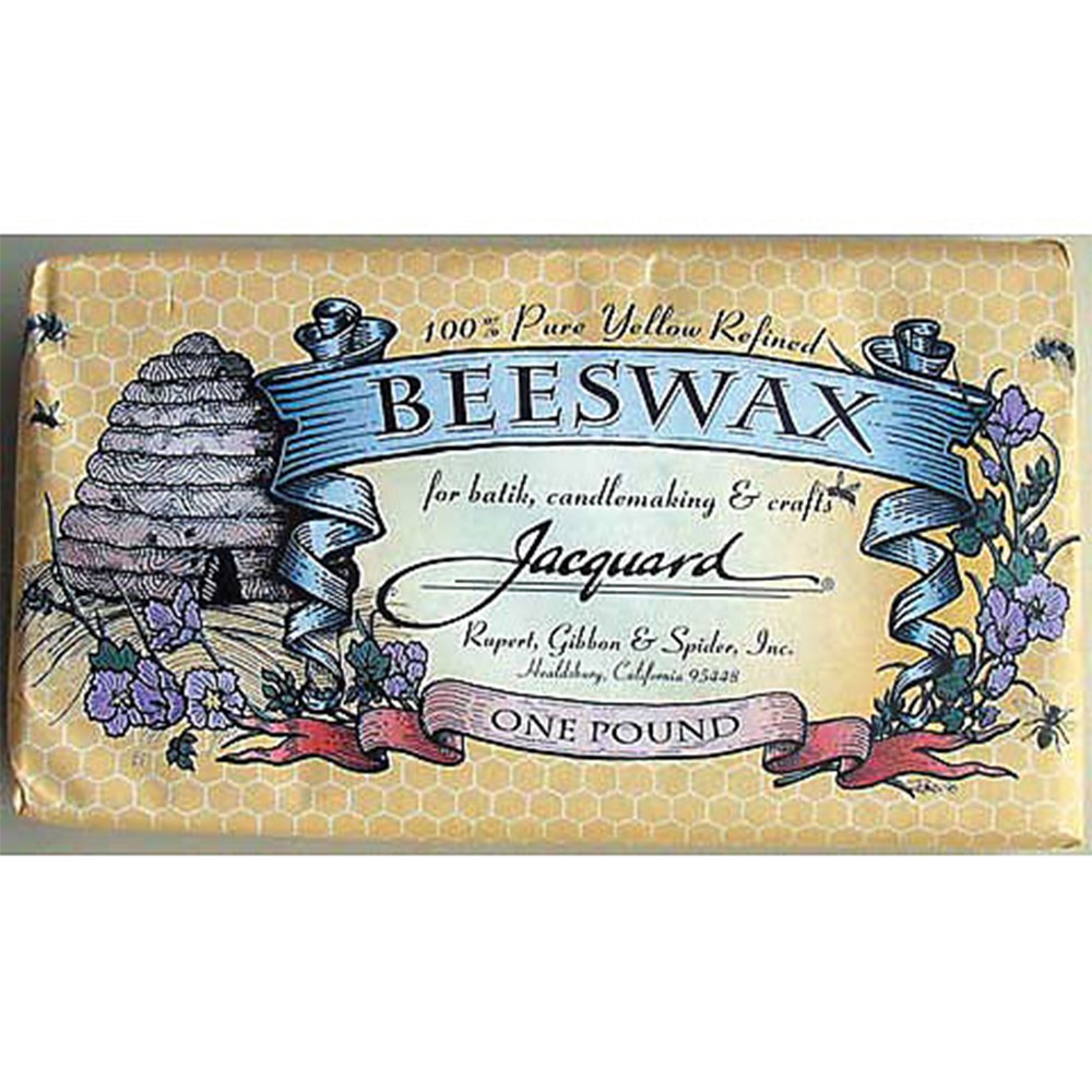 Jacquard, Yellow, Craft Supplies, Art & School, Beeswax, 1 pound, Cake, 3273